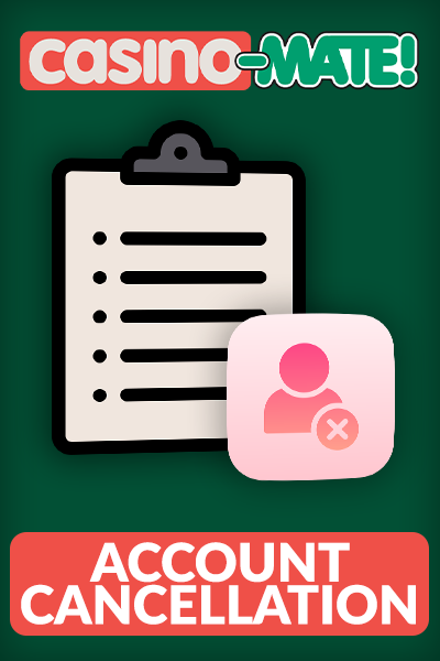 list of reasons for Account Cancellation at Casino Mate