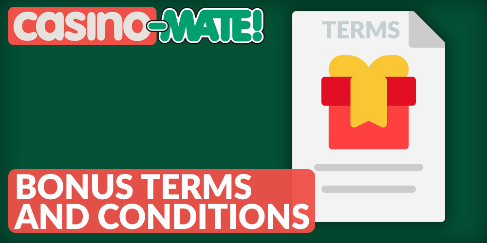 Bonus Terms and Conditions at Casino Mate