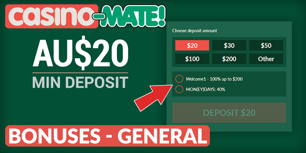 terms for using bonuses in Casino-Mate