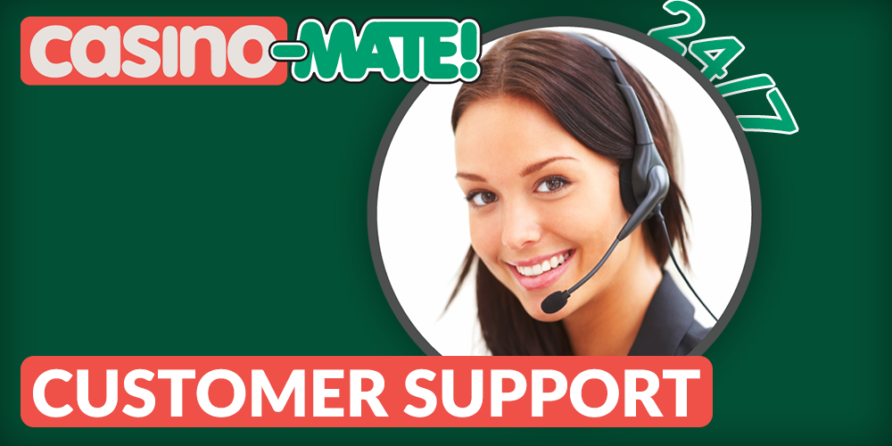 Customer support at Casino Mate