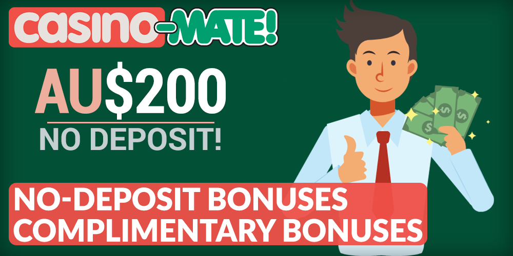 No-Deposit Bonuses at Casino Mate, image man with money in his hands