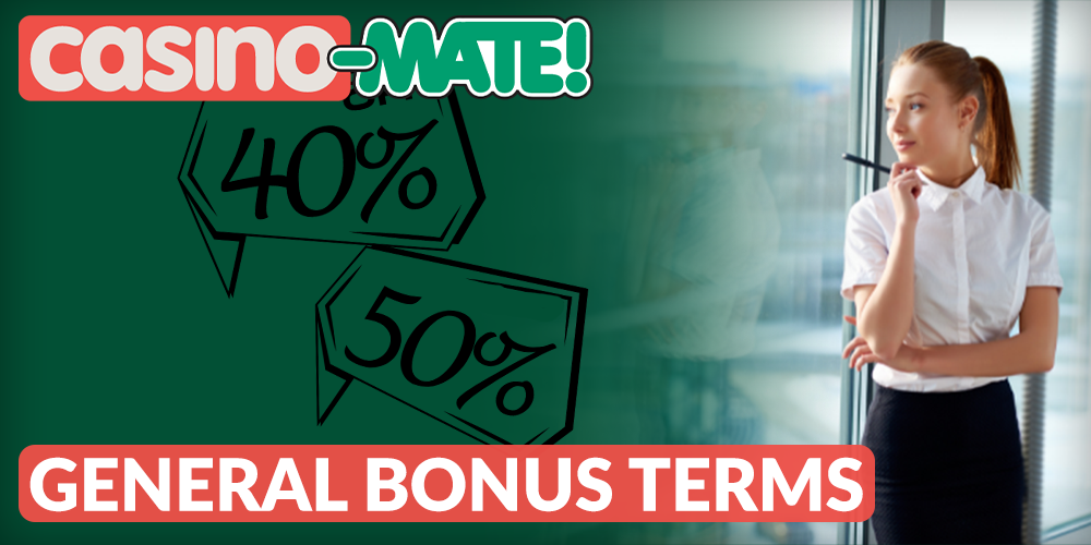 Bonus Terms and Conditions at Casino Mate