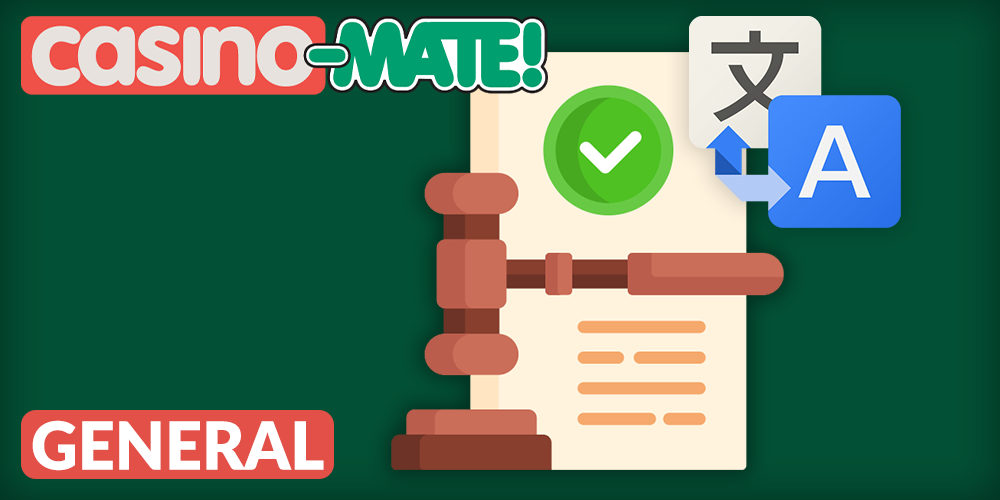 General Terms and Conditions at Casino Mate