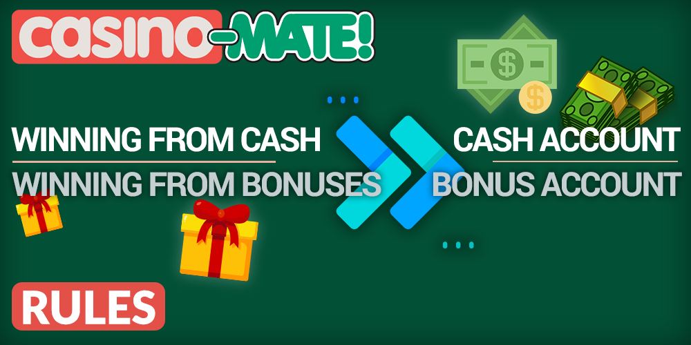 wagering rules at Casino Mate, money, gifts