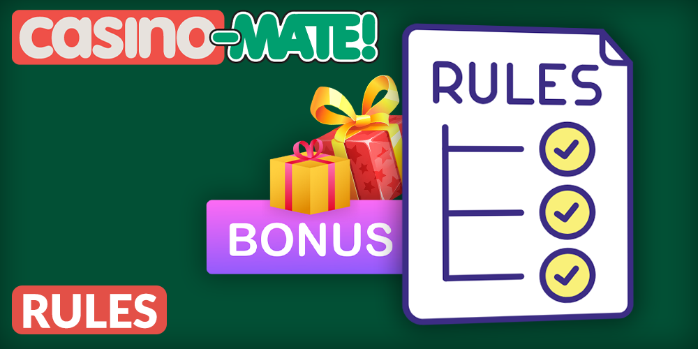 wagering rules at Casino Mate, bonuses