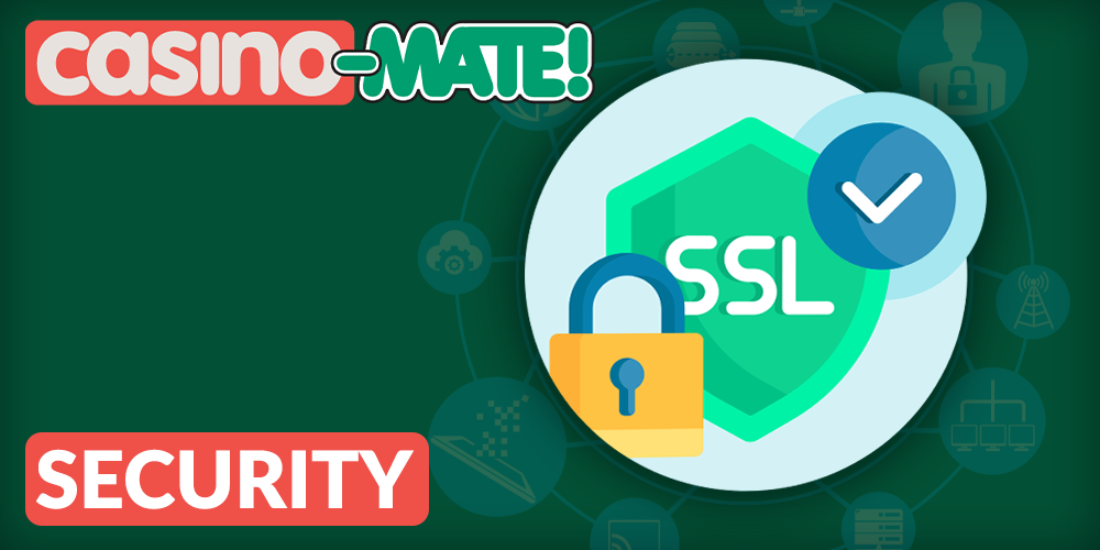 security at Casino Mate website - 128-bit SSL encryption