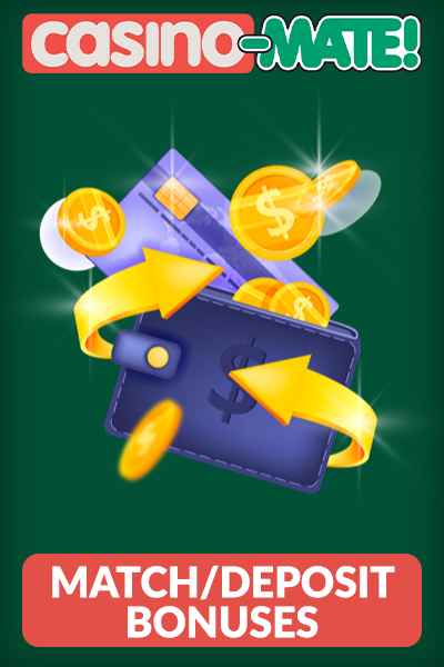 Match/Deposit Bonuses, Wallet with coins